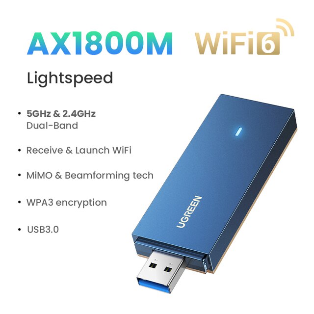 UGREEN CLE USB WIFI 6 AX1800M - La Boutique Partner Micro