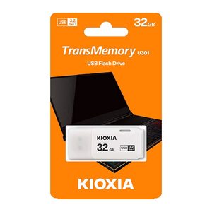 KIOXIA 32GB USB3.0 STICK TRANSMEMORY U301 WHITE